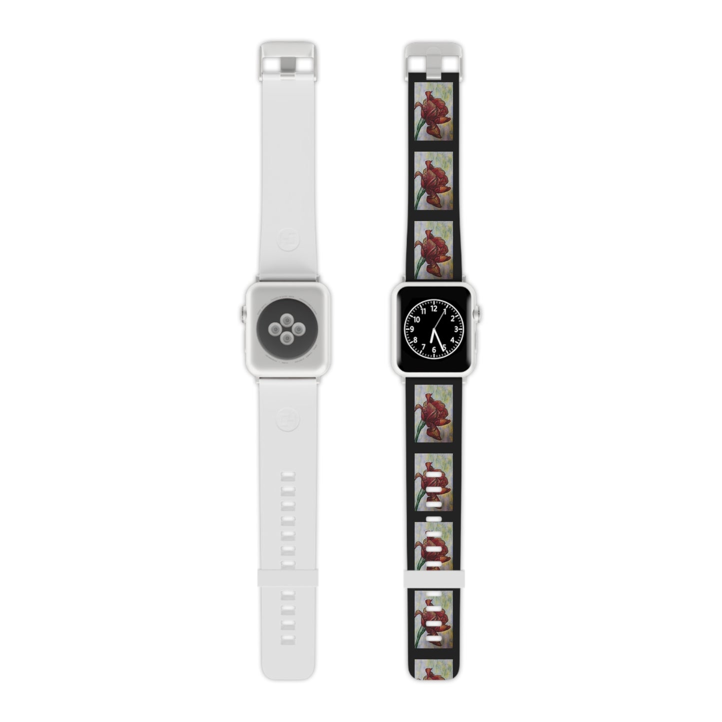 Zen Floral Harmony - Zentangle Artwork Watch Band for Apple Watch