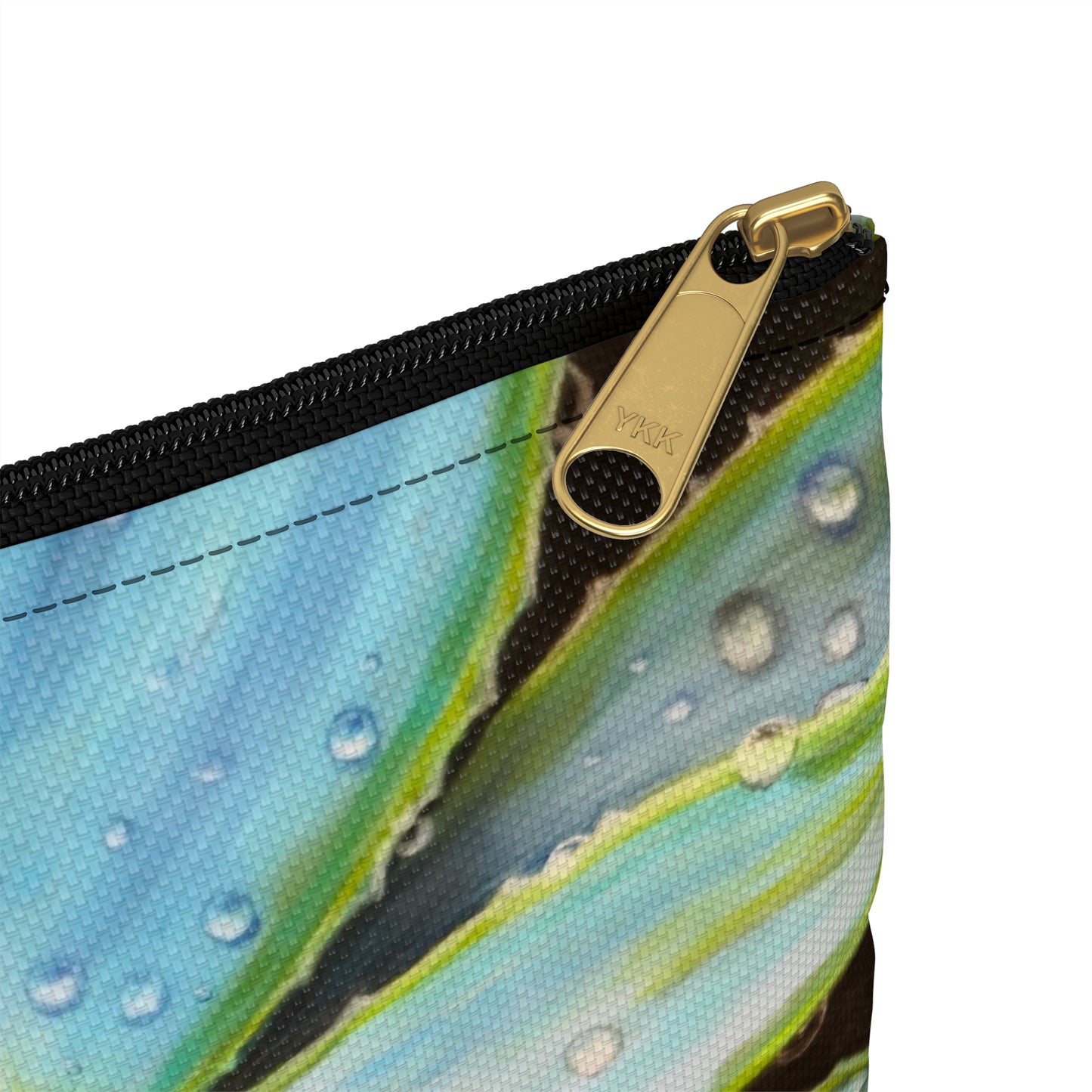 Accessory Pouch - Desert Jewel - Vibrant Agave Plant with Dew Drops