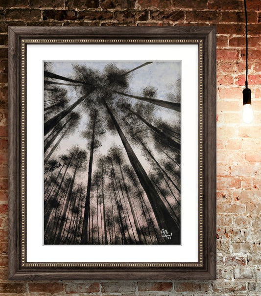 Original Artwork (available)Twilight Canopy: A Glimpse Through the Forest's Veil