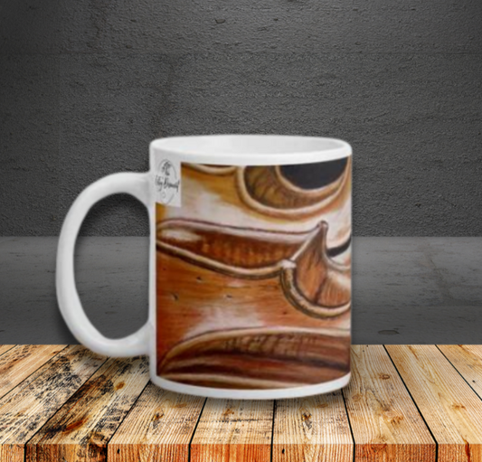 Harmonious Melodies: Cello Trio Musical Instrument White Glossy Mug