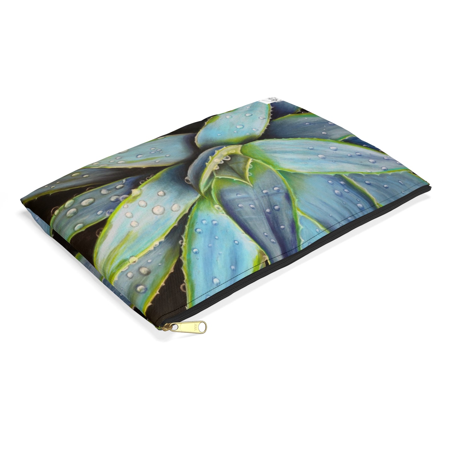 Accessory Pouch - Desert Jewel - Vibrant Agave Plant with Dew Drops