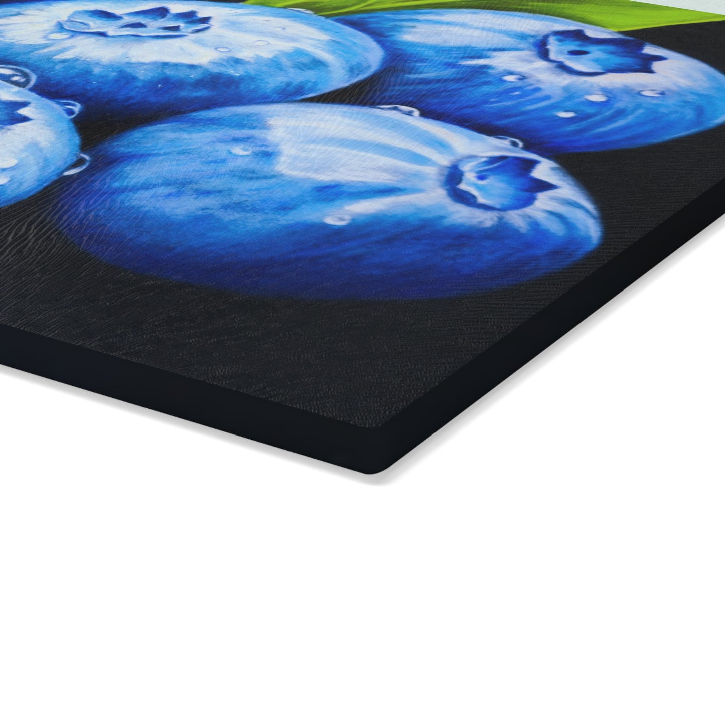 Glass Cutting Board -  Blueberry Bliss - Kitchen Art for Culinary Enthusiasts