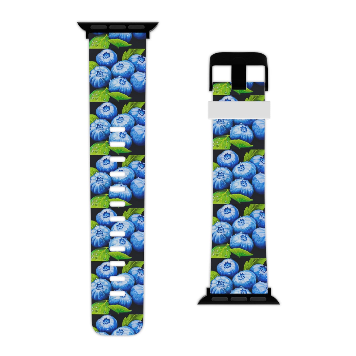 Blueberry Bliss - Colorful Blueberries with Water Droplets Watch Band for Apple Watch