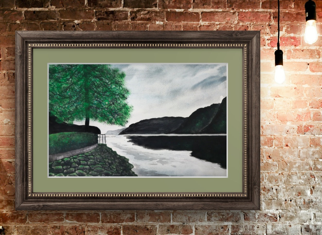 Norwegian Dream: Captivating Fjord Landscape Artwork Giclée Print