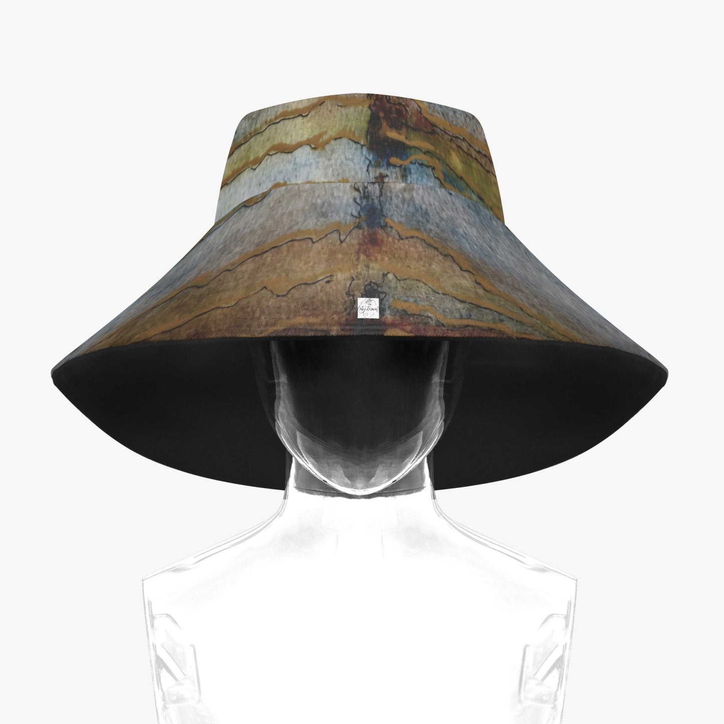 Floppy Beach Hat - Twilight Reflections - Colorful Abstract Artwork Design