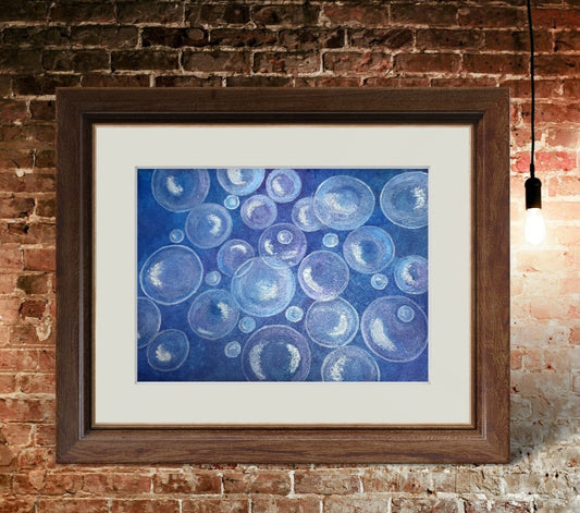 Tranquil Reflections: Original Artwork (available) Bubbles