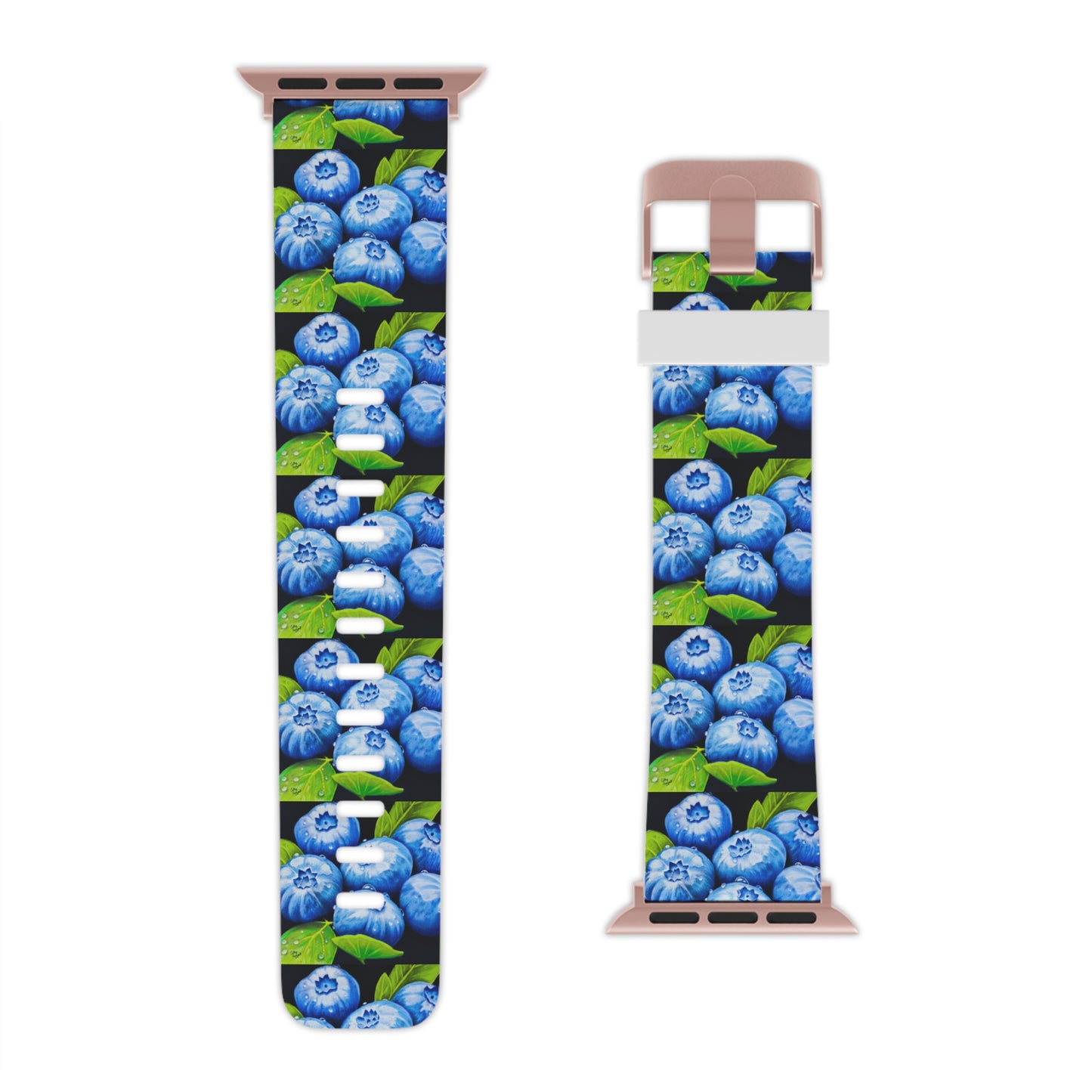 Blueberry Bliss - Colorful Blueberries with Water Droplets Watch Band for Apple Watch