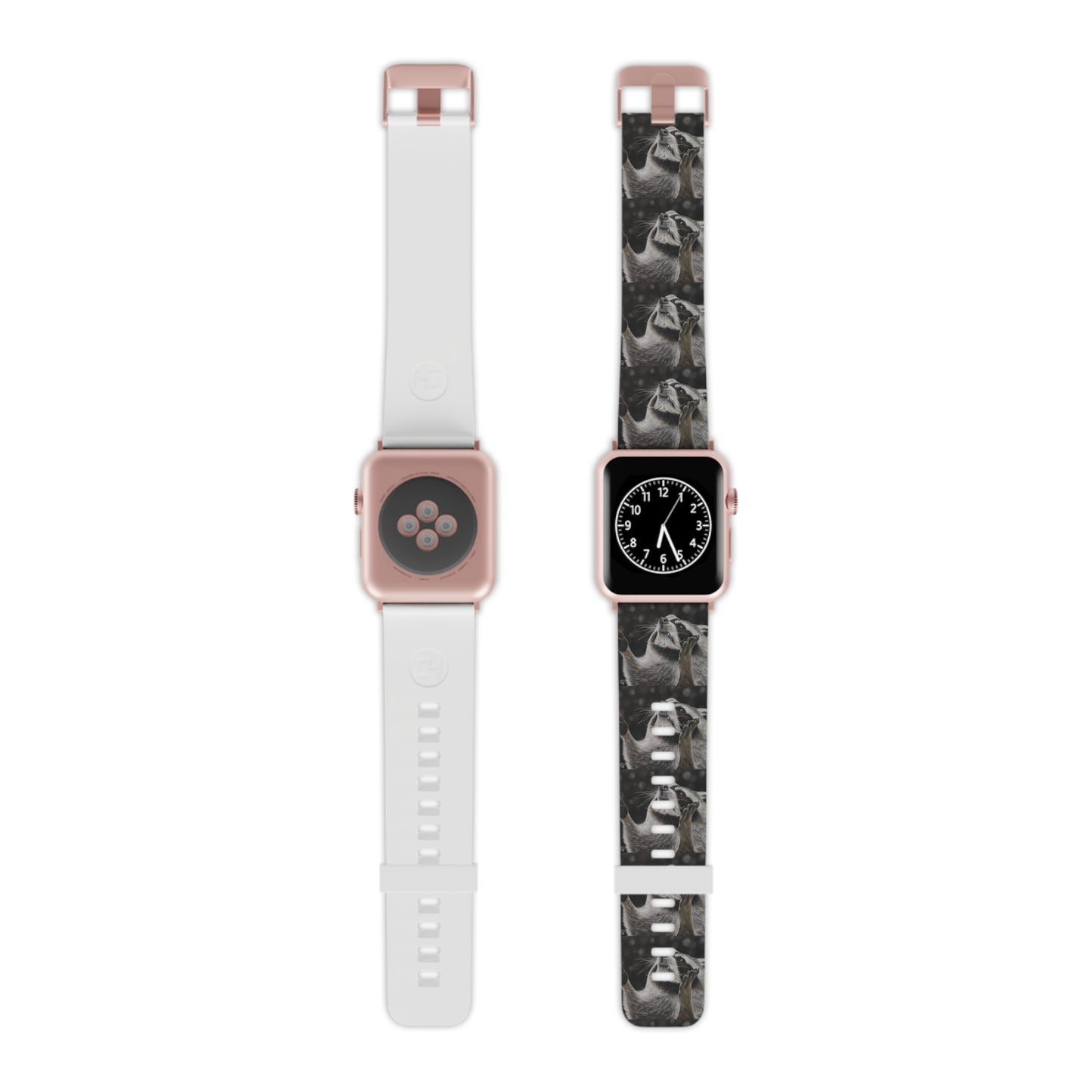 Catching Snowflakes: Whimsical Raccoon Watch Band for Apple Watch