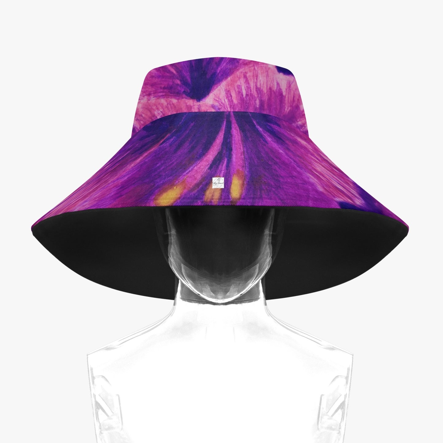 Boonie Hat - Royal Reverie - Purple Gladiola - Colorful Floral Artwork Dessign