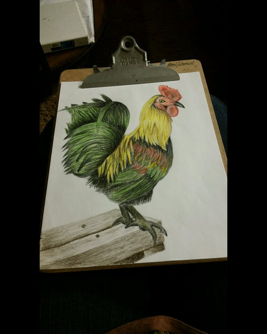 Original Artwork (sold) Rooster