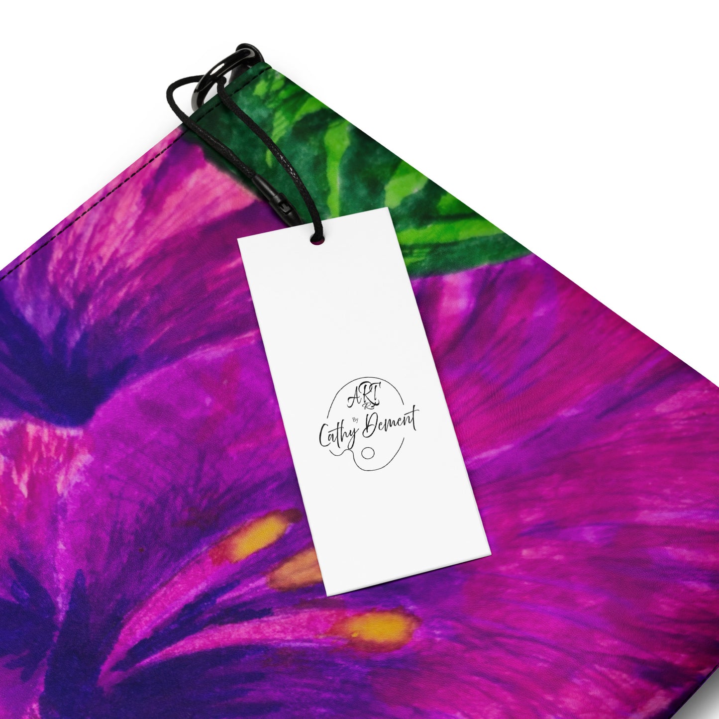 Crossbody Bag - Royal Reverie: Purple Gladiola - Floral Artwork Purse, Clutch with Interchangeable Wrist Strap