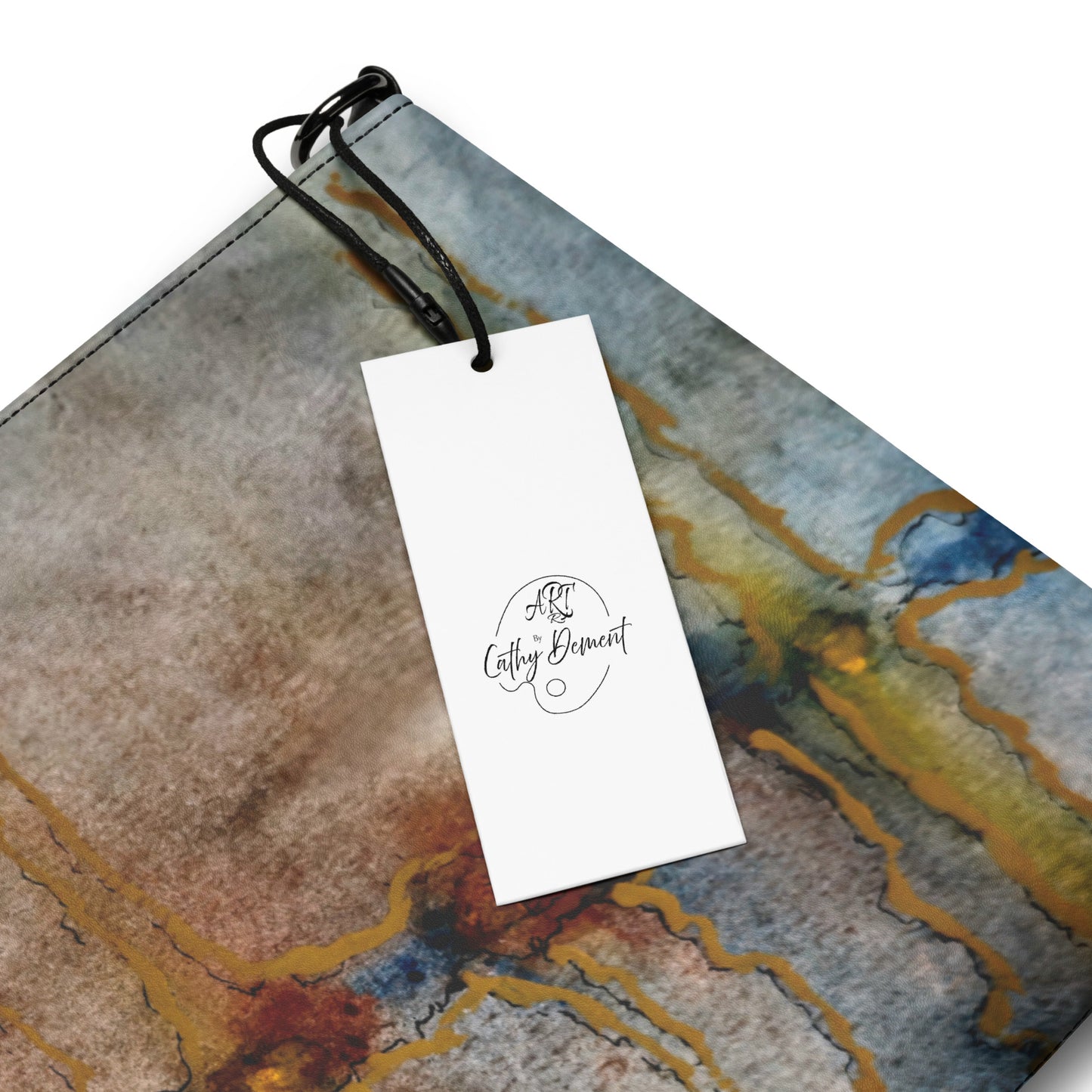 Crossbody Bag, Artwork Purse - Twilight Reflections, Abstract Sunset Artwork by Cathy Dement, Faux Leather, Interchangeable Wrist Strap