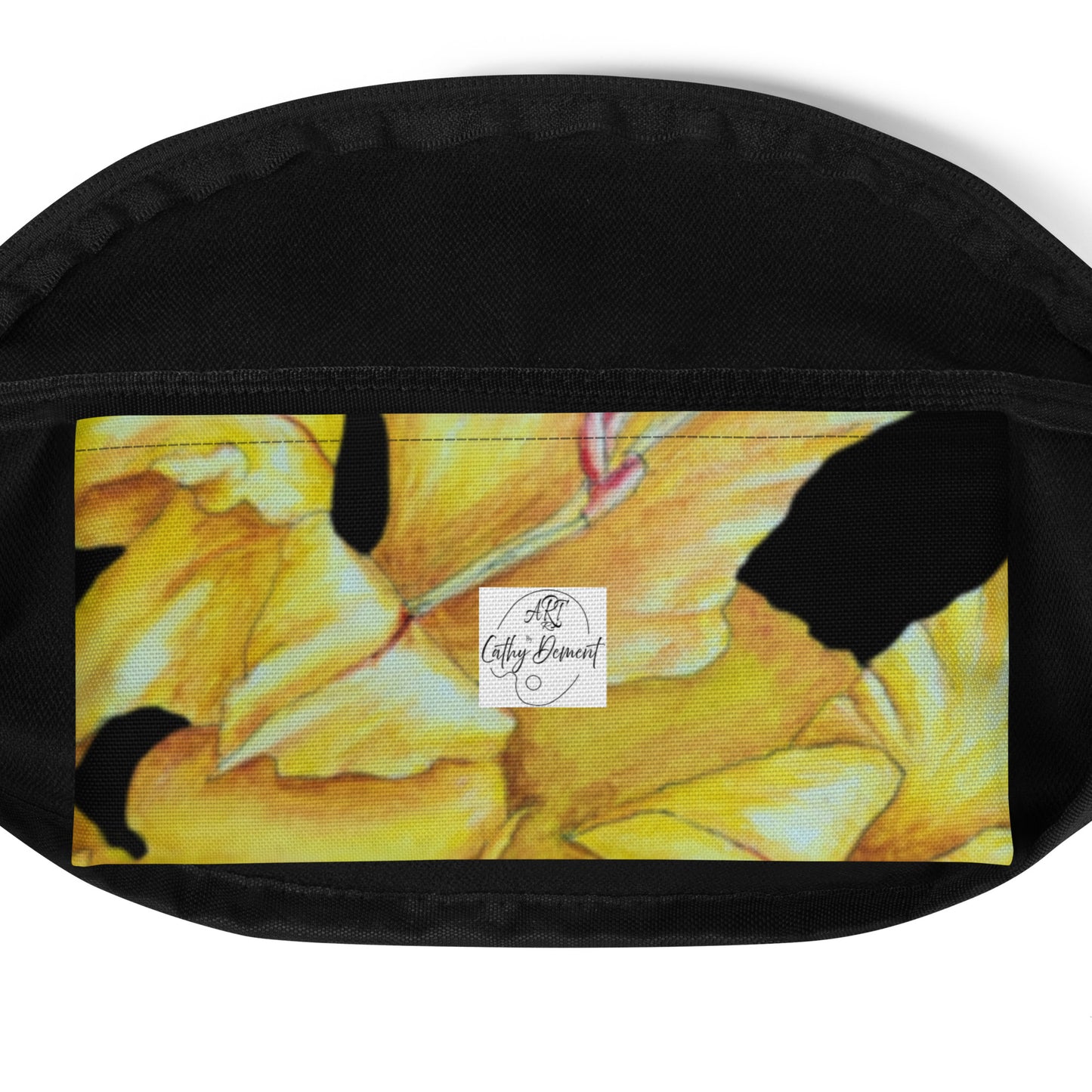 Fanny Pack - Sunny Blooms - Yellow Gladiola Floral Design by Cathy Dement, Adjustable Straps, Water-Resistant Belt Bag,