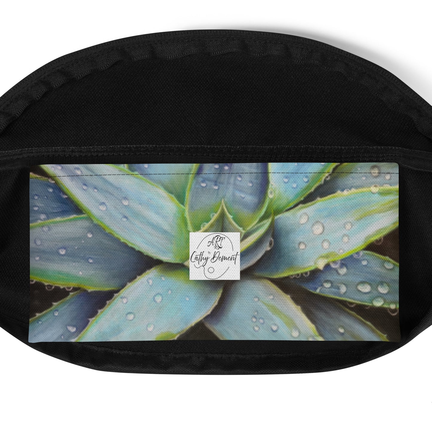 Fanny Pack: Desert Jewel - Vibrant Agave Plant with Dew Drops, Belt Bag by Cathy Dement