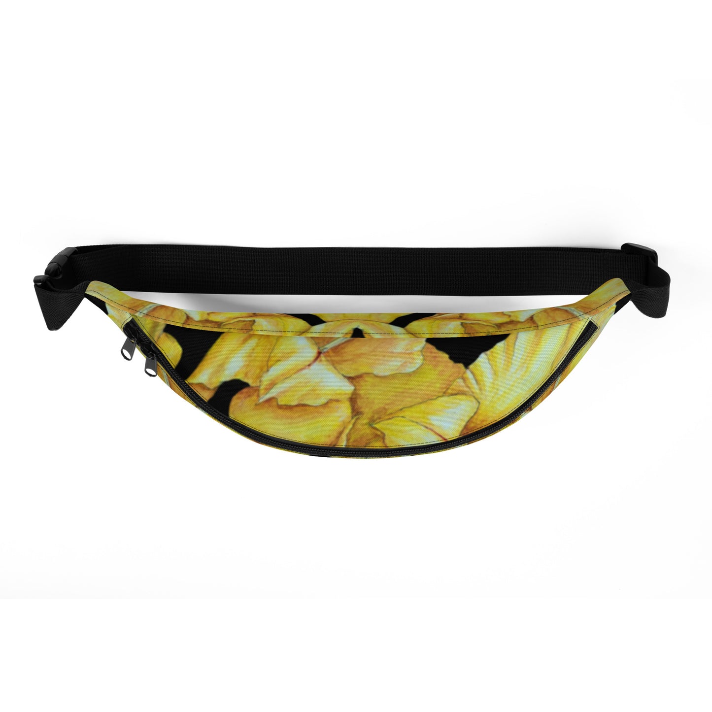 Fanny Pack - Sunny Blooms - Yellow Gladiola Floral Design by Cathy Dement, Adjustable Straps, Water-Resistant Belt Bag,