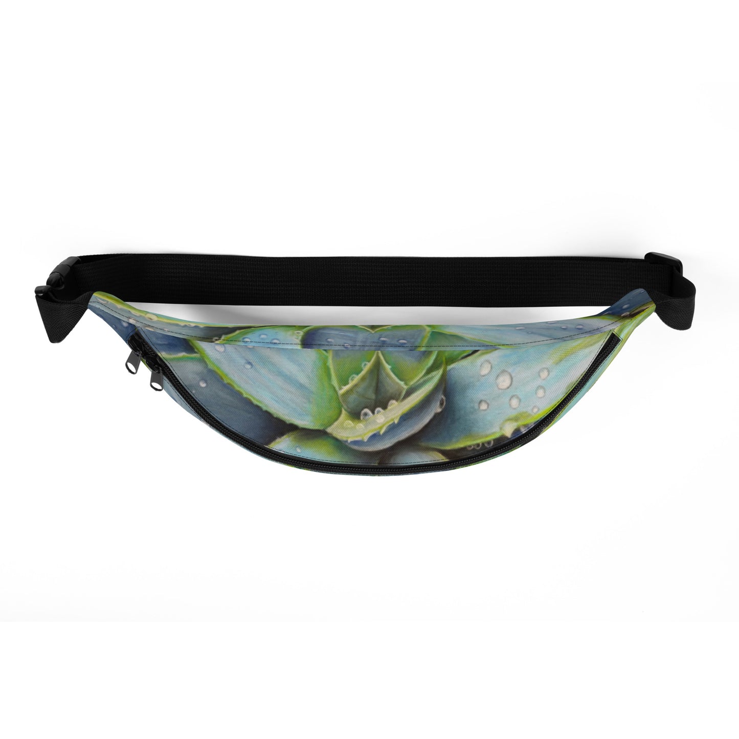 Fanny Pack: Desert Jewel - Vibrant Agave Plant with Dew Drops, Belt Bag by Cathy Dement