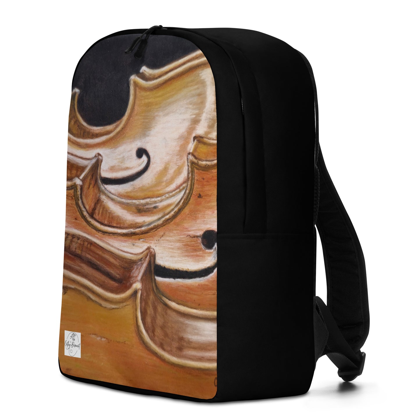 Harmonious Melodies Minimalist Backpack - Cello Trio Musical Instrument Artwork, Back To School, Laptop Bag