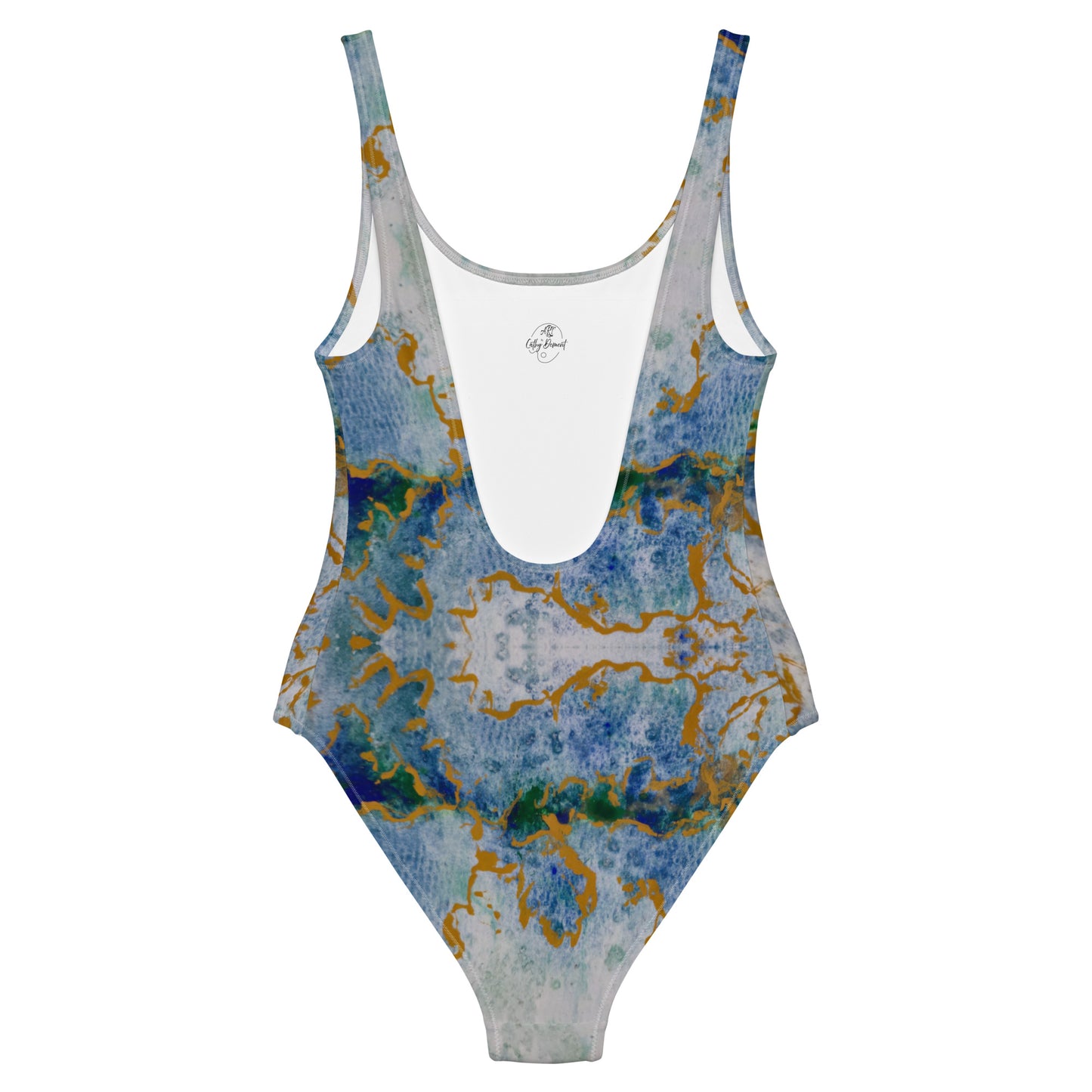 One-Piece Swimsuit - Celestial Dreamscape - Colorful Abstract Artwork Design