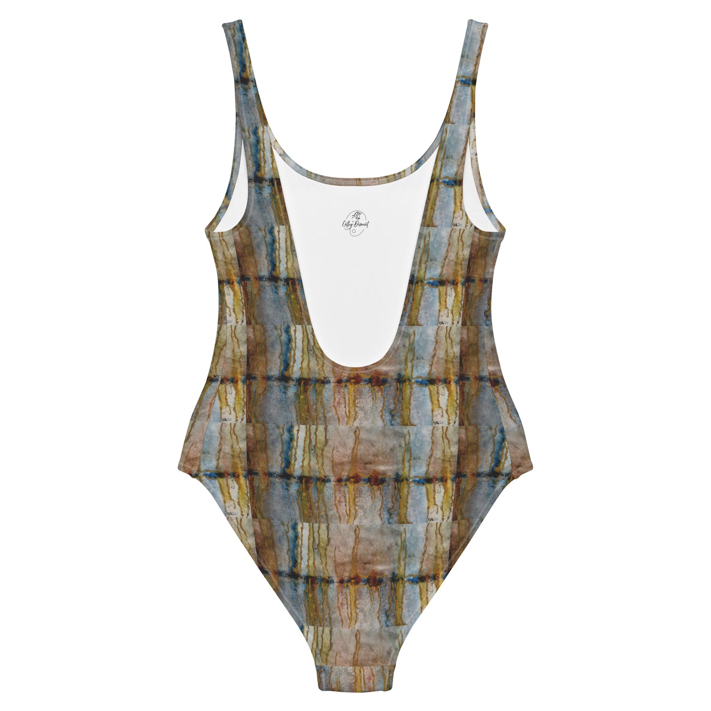 One-Piece Swimsuit - Twilight Reflections - Colorful Abstract Artwork Design