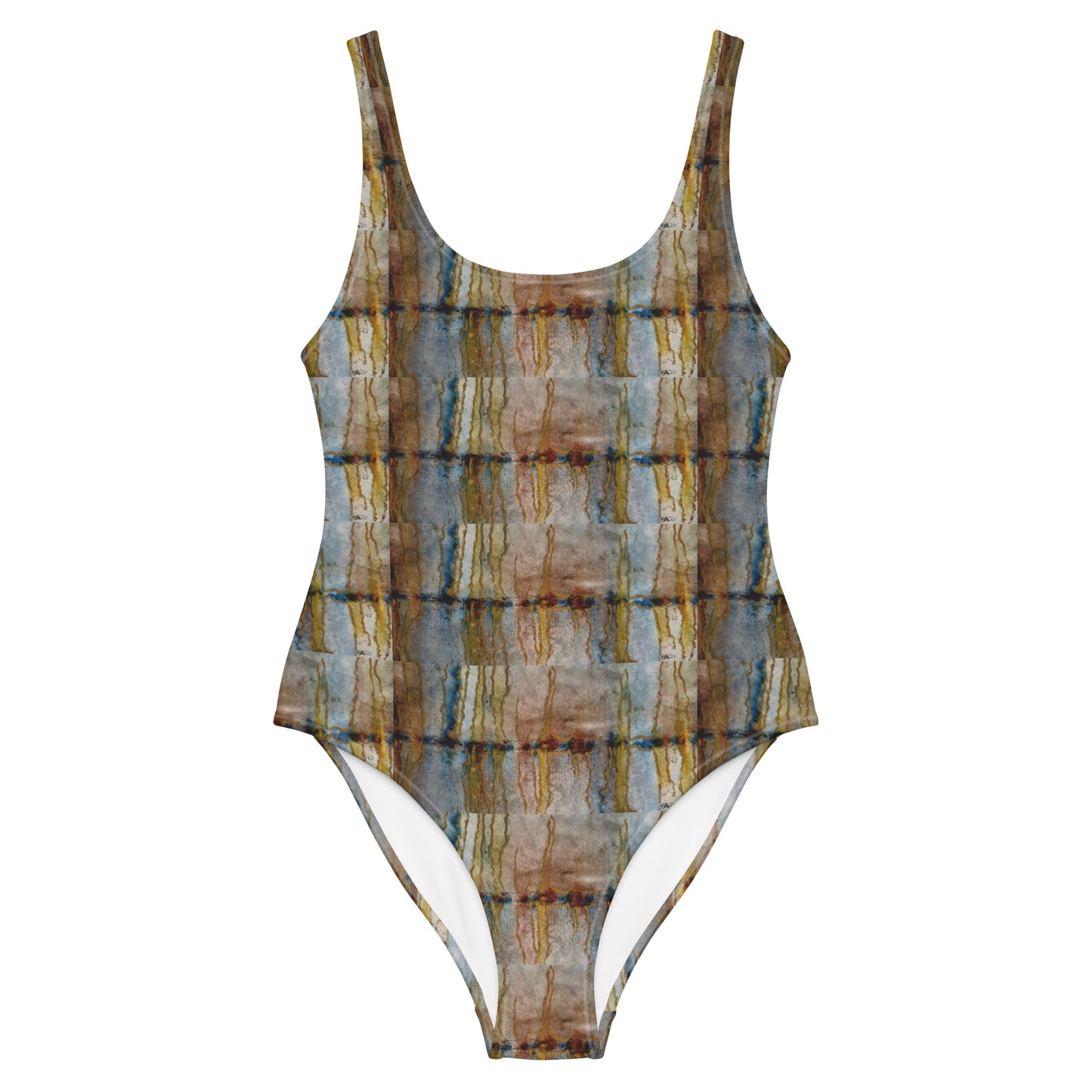 One-Piece Swimsuit - Twilight Reflections - Colorful Abstract Artwork Design