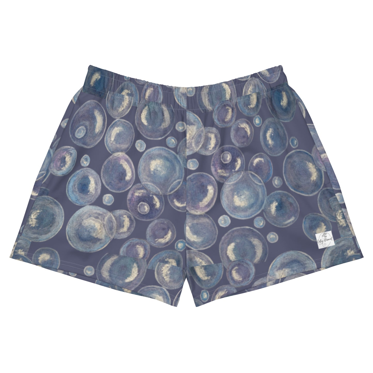 Athletic Shorts - Tranquil Reflections - Colorful Abstract Bubble Artwork Design