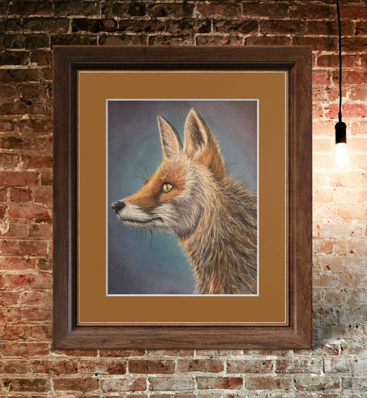 Enchanting Elegance: Red Fox Portrait Giclée Print