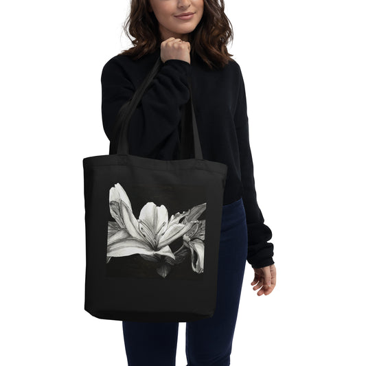 Floral Elegance: Lily Design Eco Tote Bag