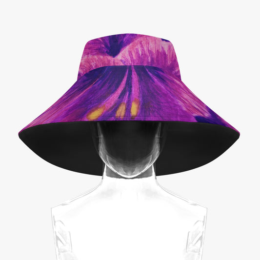 Boonie Hat - Royal Reverie - Purple Gladiola - Colorful Floral Artwork Dessign