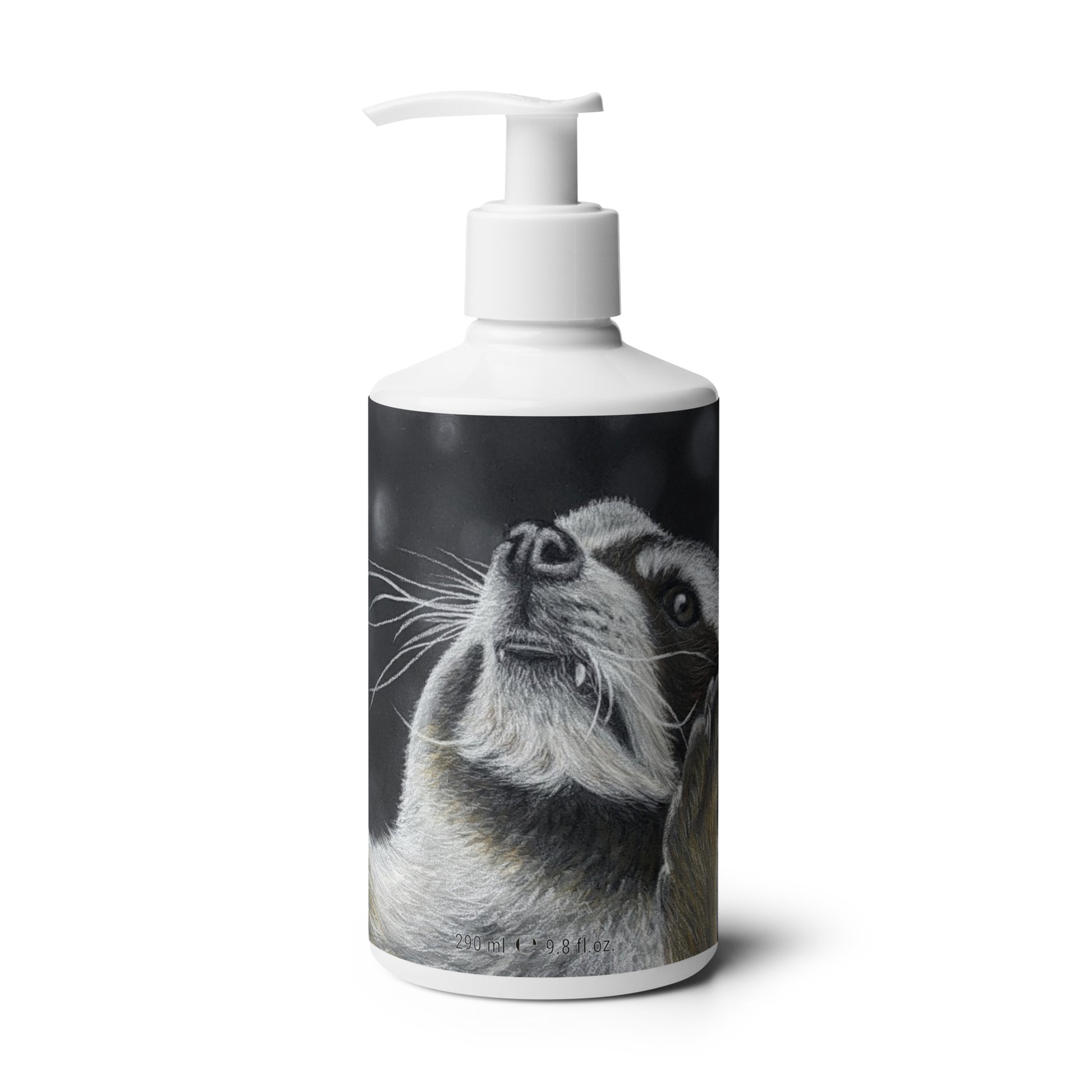 Catching Snowflakes: Whimsical Raccoon-themed Design Floral Hand & Body Lotion