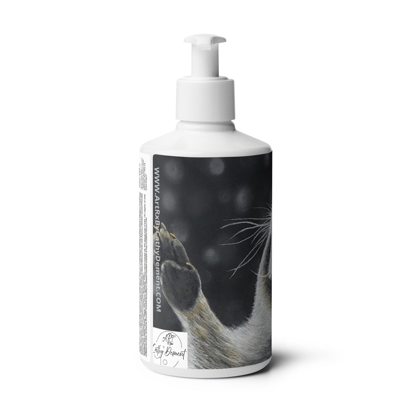 Catching Snowflakes: Whimsical Raccoon-themed Design Floral Hand & Body Lotion