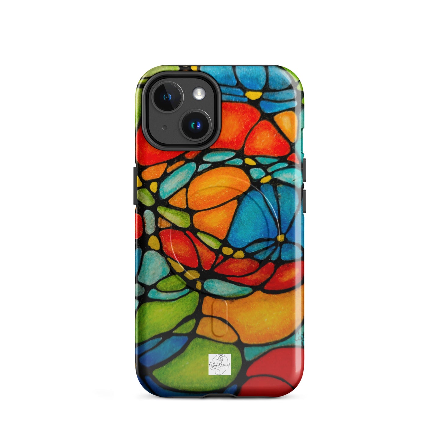 MagSafe® Tough Case for iPhone® - Petals in Motion - Vibrant Abstract Floral Artwork