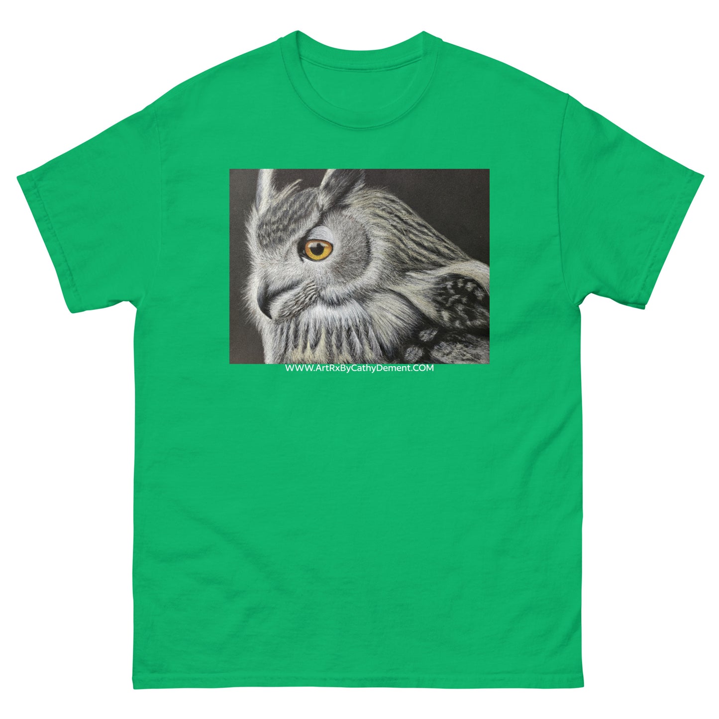 Owl Serenity: Owl in Tree Design Men's classic tee