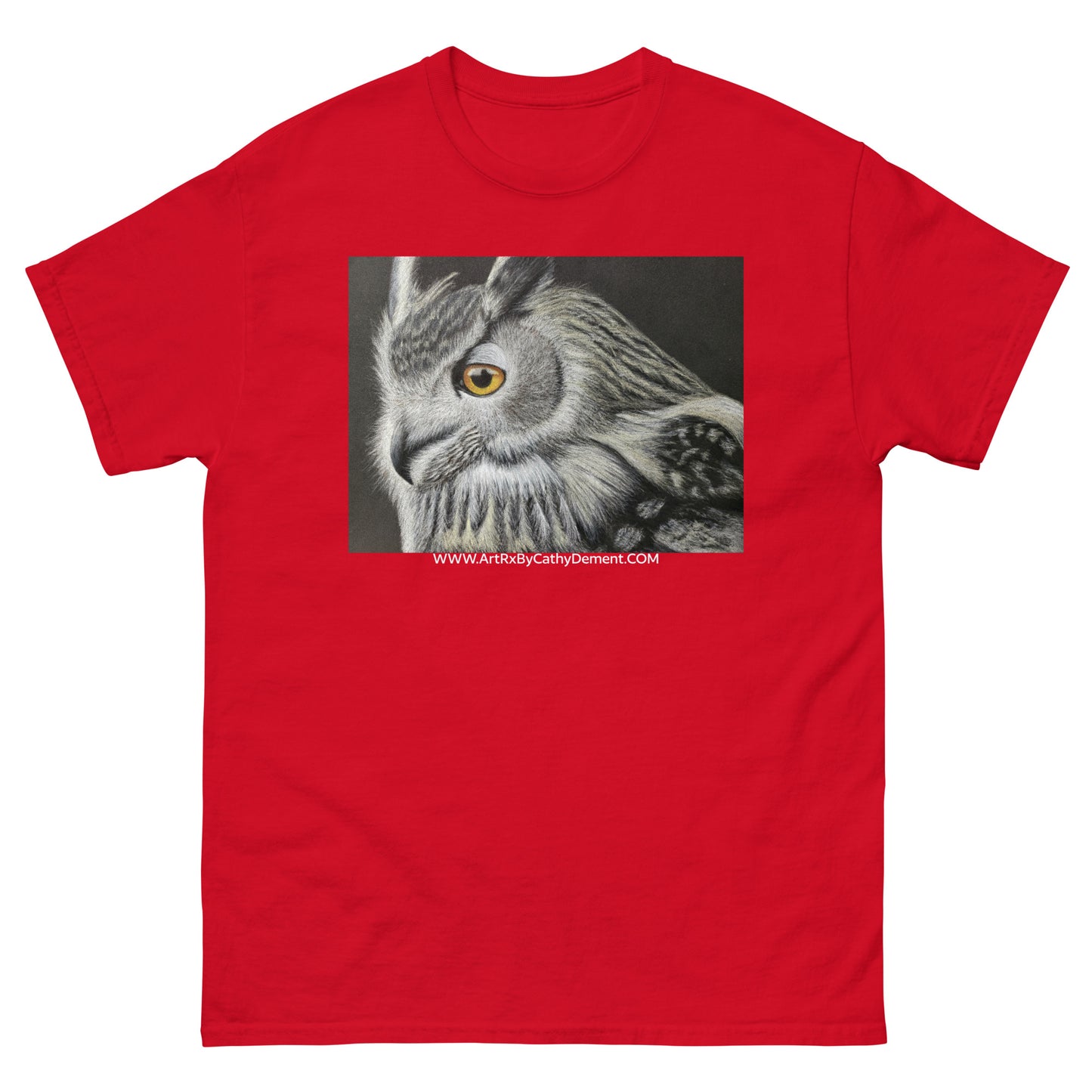 Owl Serenity: Owl in Tree Design Men's classic tee