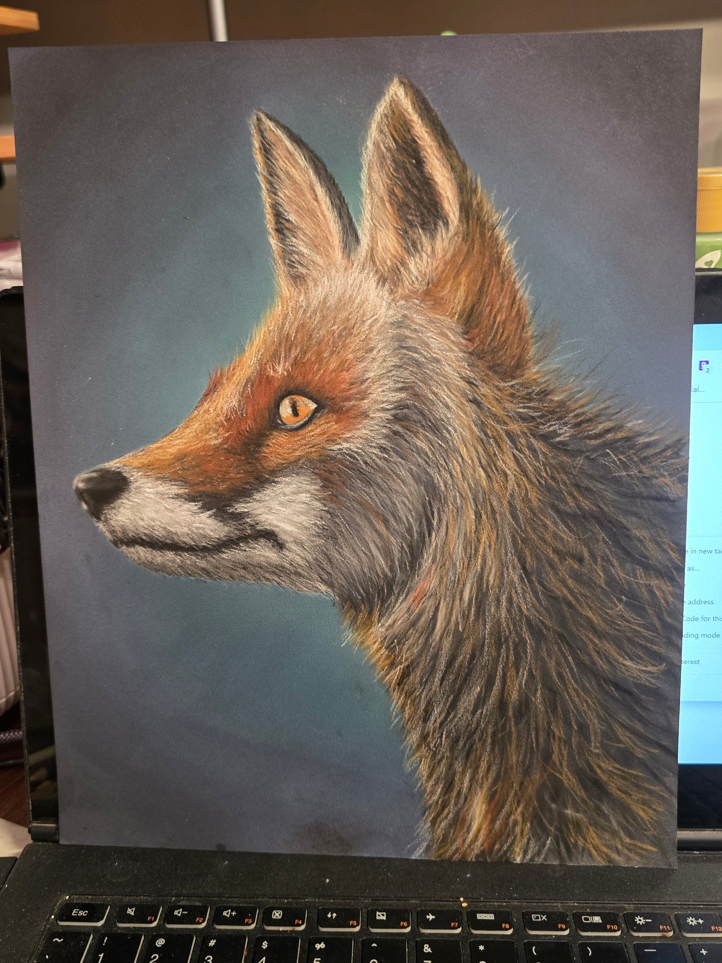 Enchanting Elegance: Red Fox Portrait Original Artwork (sold)