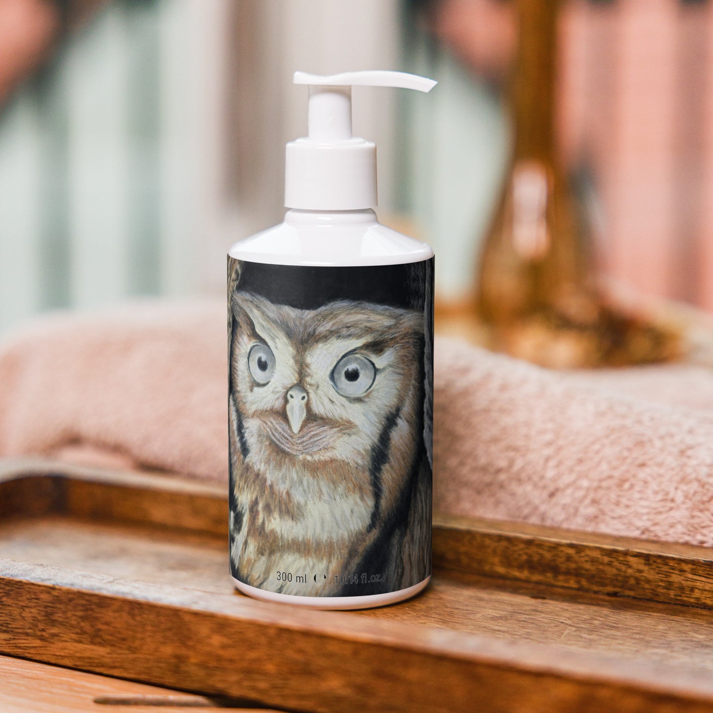 Owl Serenity: Owl in Tree Design Refreshing hand & body wash soap