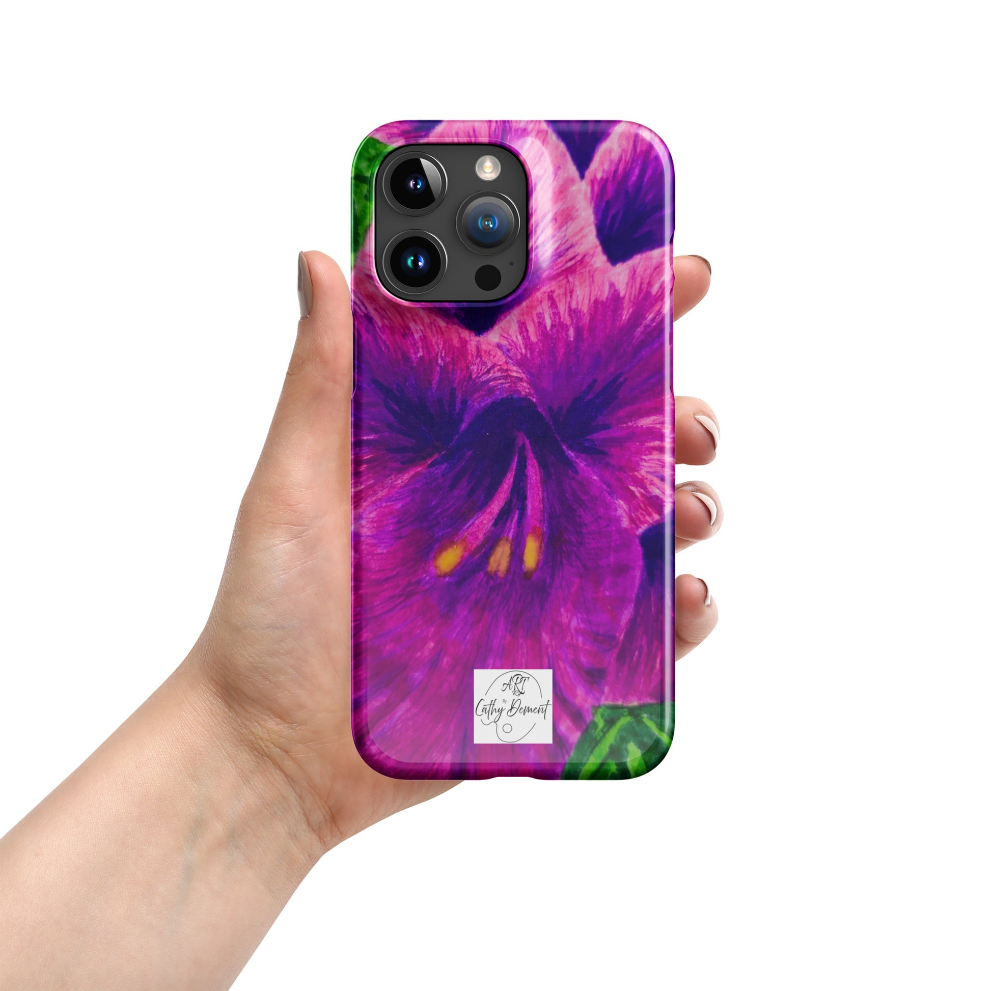 Royal Reverie: Purple Gladiola Artwork Snap case for iPhone®