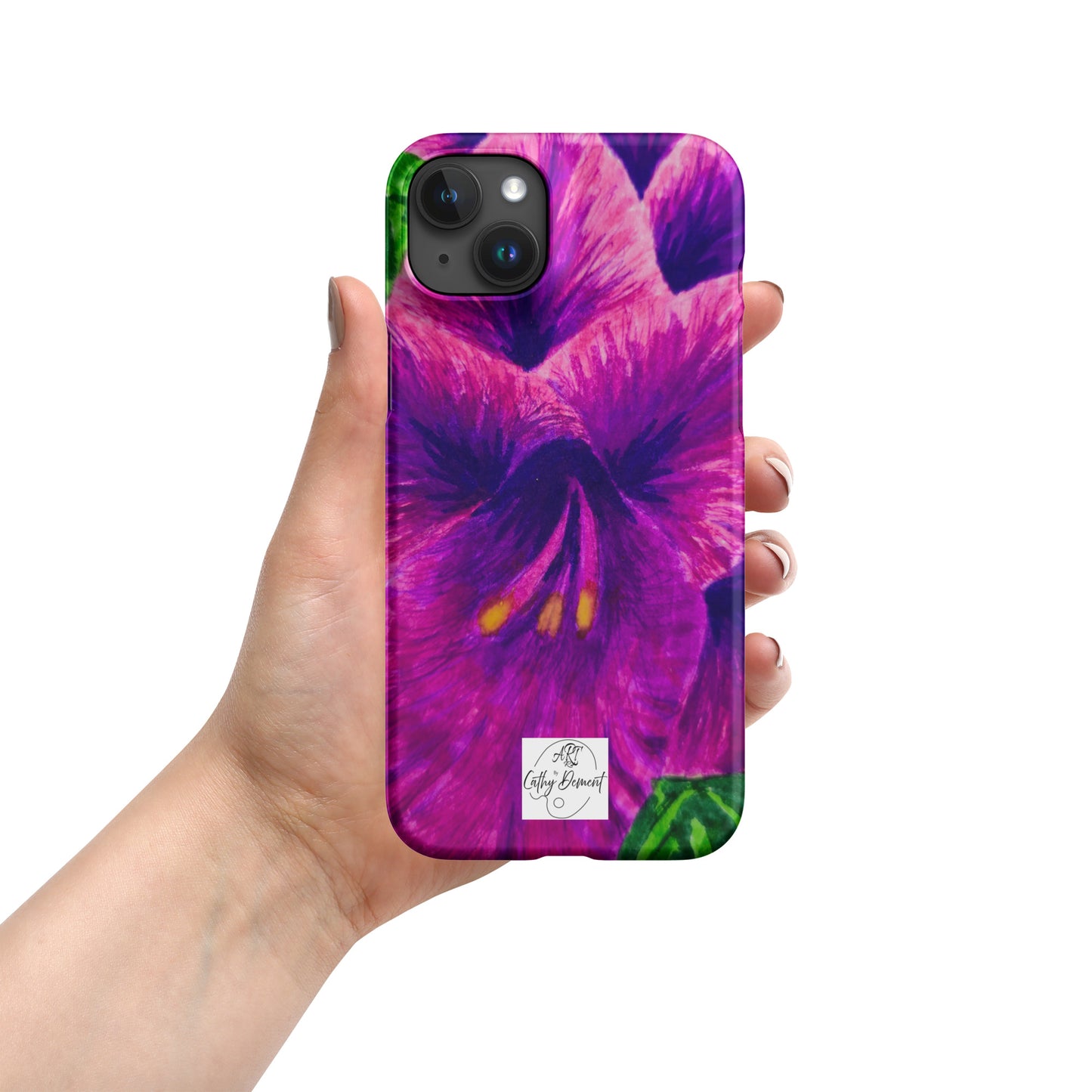 Snap case for iPhone® - Royal Reverie: Purple Gladiola, Floral Artwork Design