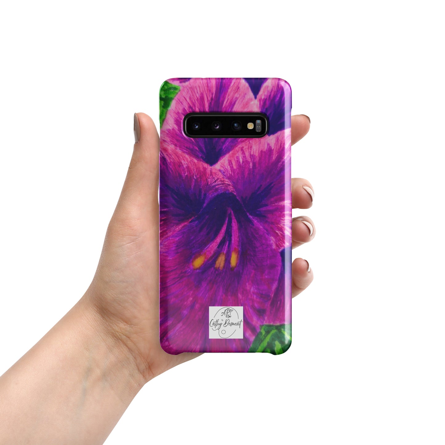 Snap case for Samsung® - Royal Reverie: Purple Gladiola, Floral Artwork Design