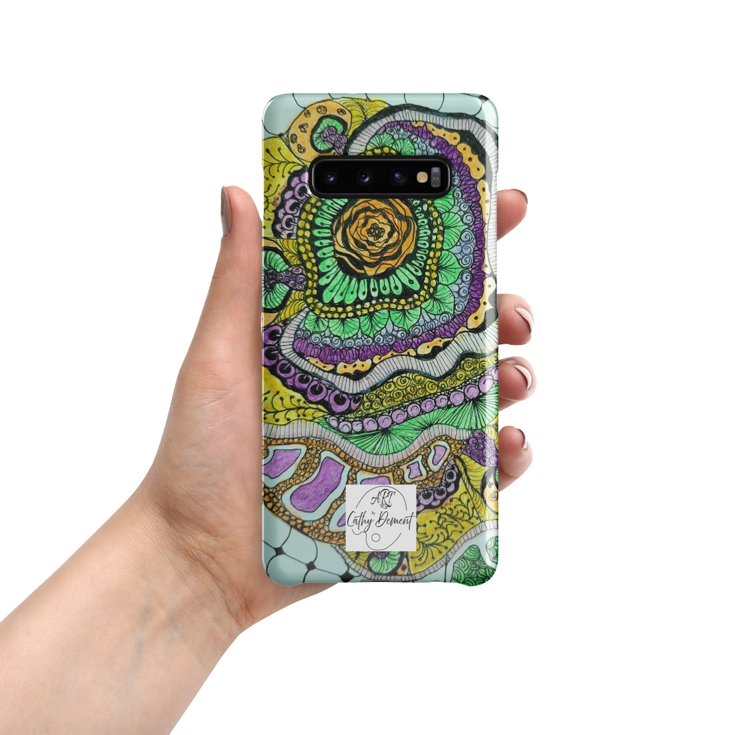 Snap Case for Samsung® Phones - Zen Floral Bliss - Colorful Zentangle Artwork Design