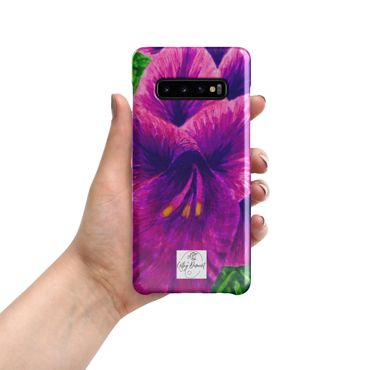 Snap case for Samsung® - Royal Reverie: Purple Gladiola, Floral Artwork Design