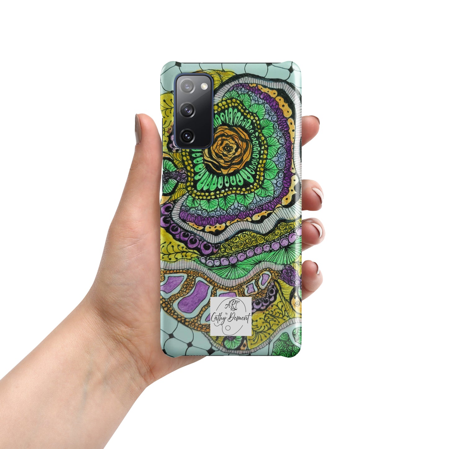 Snap Case for Samsung® Phones - Zen Floral Bliss - Colorful Zentangle Artwork Design