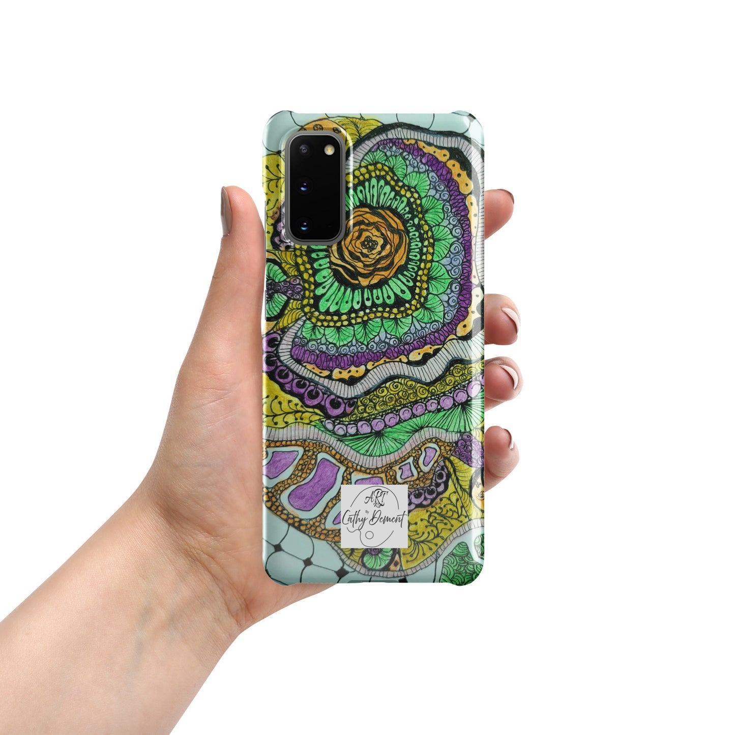 Snap Case for Samsung® Phones - Zen Floral Bliss - Colorful Zentangle Artwork Design