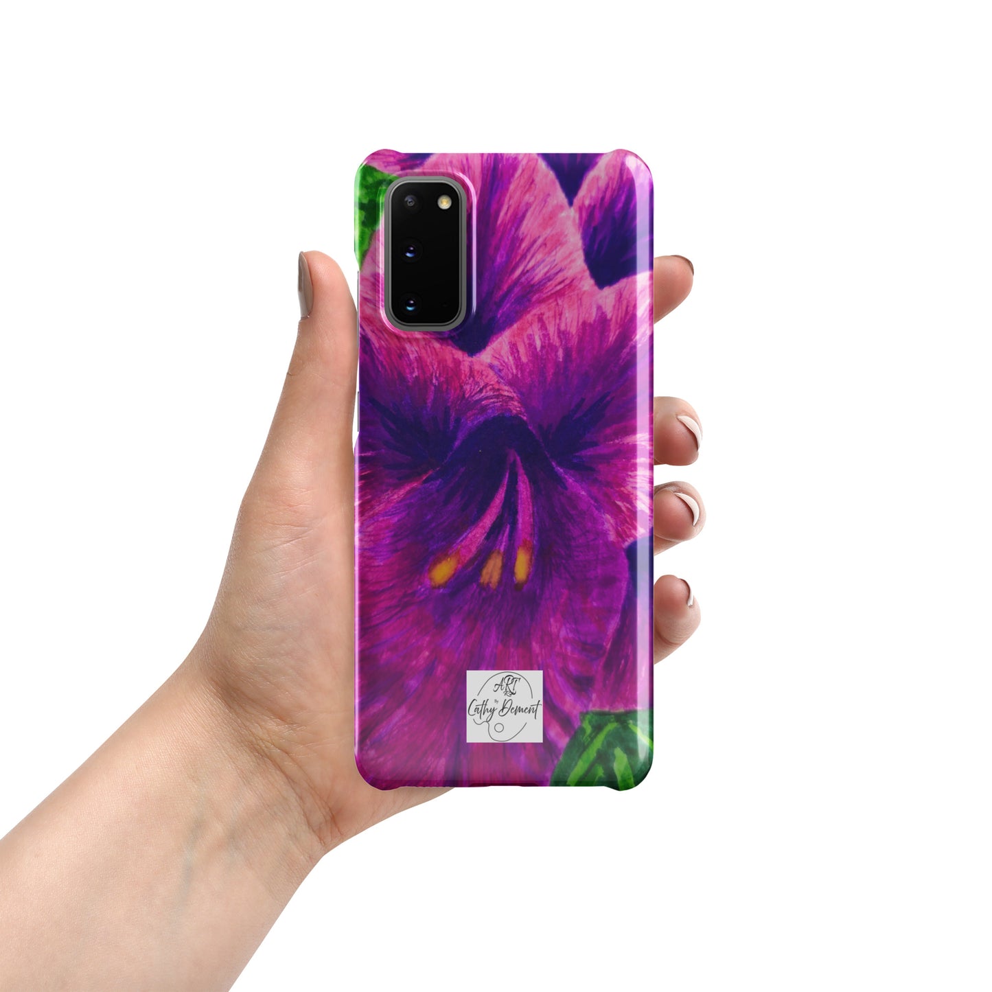 Snap case for Samsung® - Royal Reverie: Purple Gladiola, Floral Artwork Design