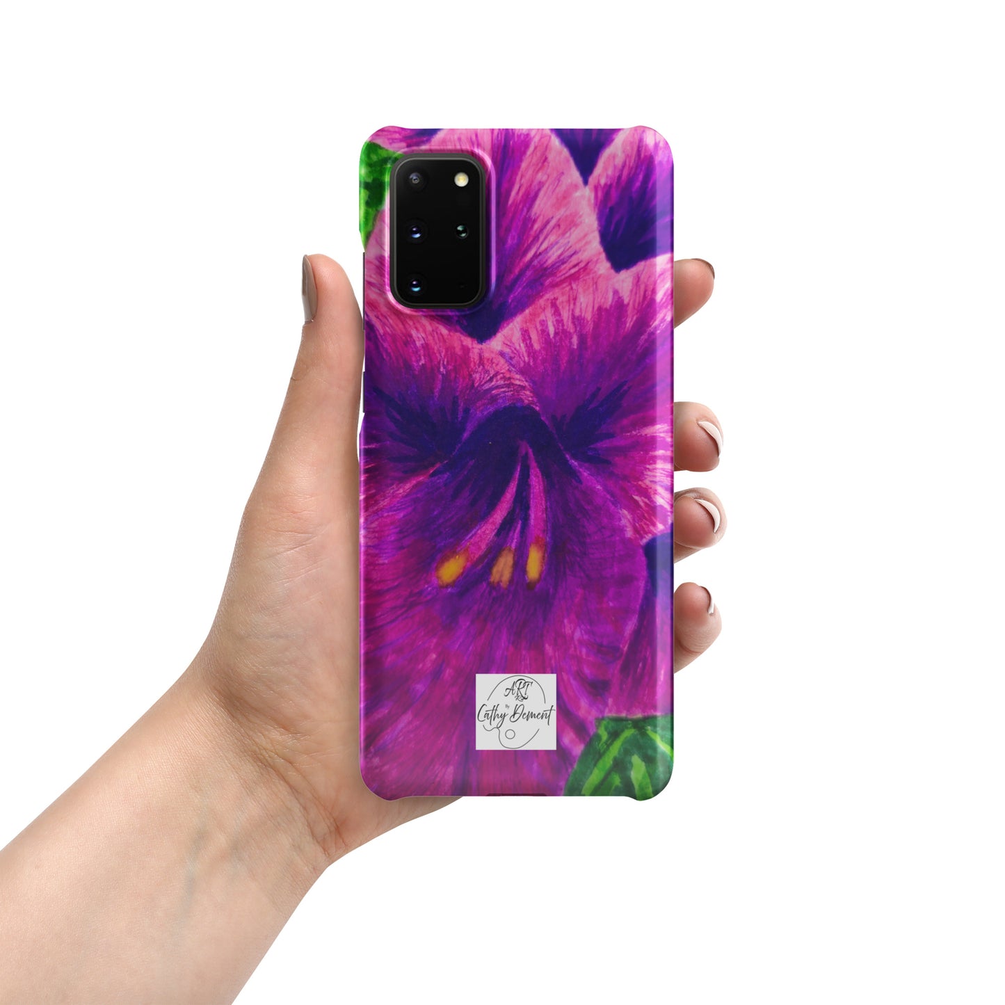 Snap case for Samsung® - Royal Reverie: Purple Gladiola, Floral Artwork Design