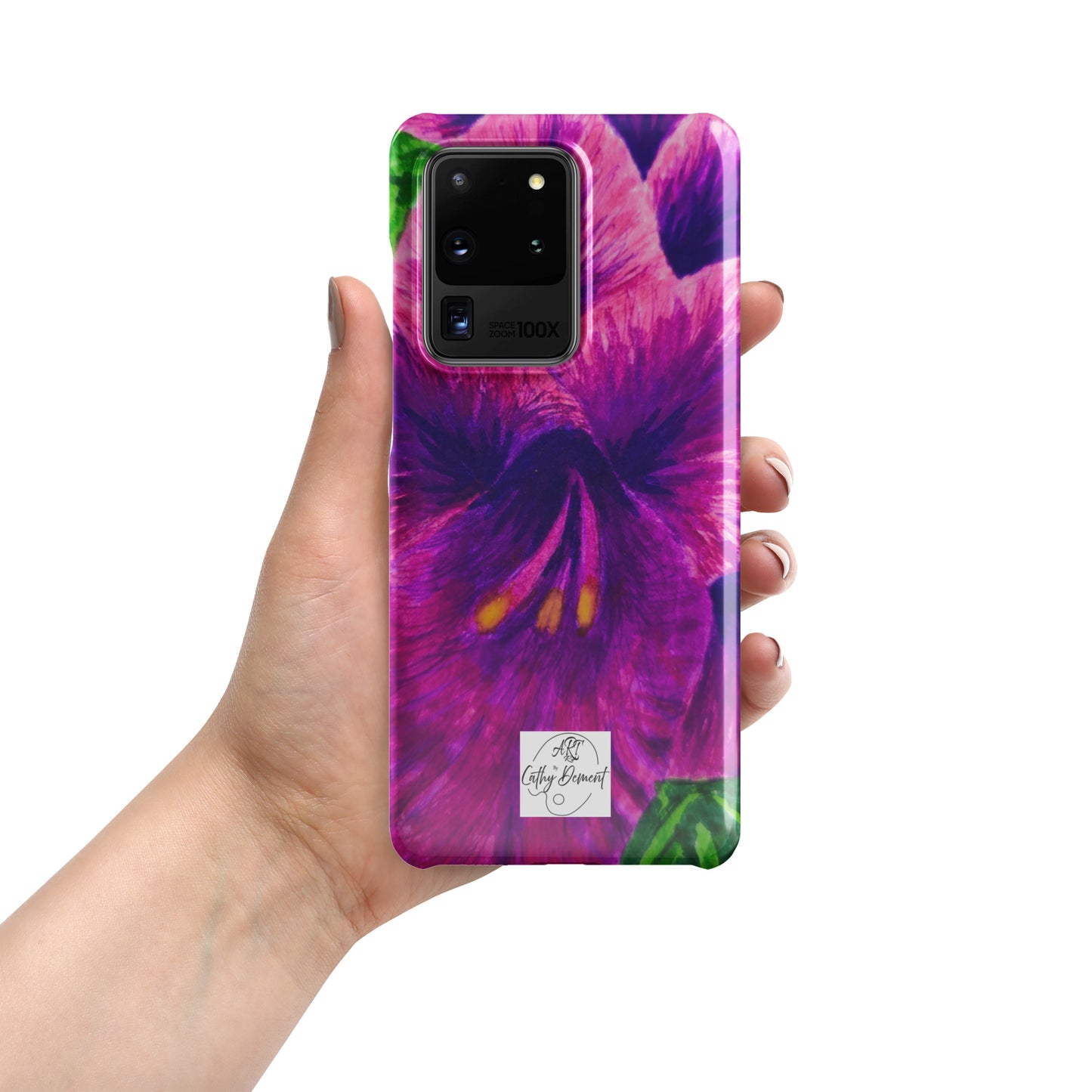 Snap case for Samsung® - Royal Reverie: Purple Gladiola, Floral Artwork Design