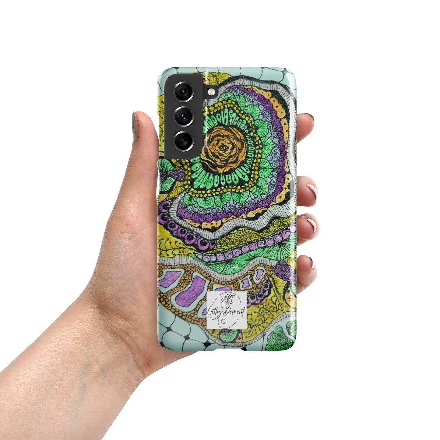 Snap Case for Samsung® Phones - Zen Floral Bliss - Colorful Zentangle Artwork Design