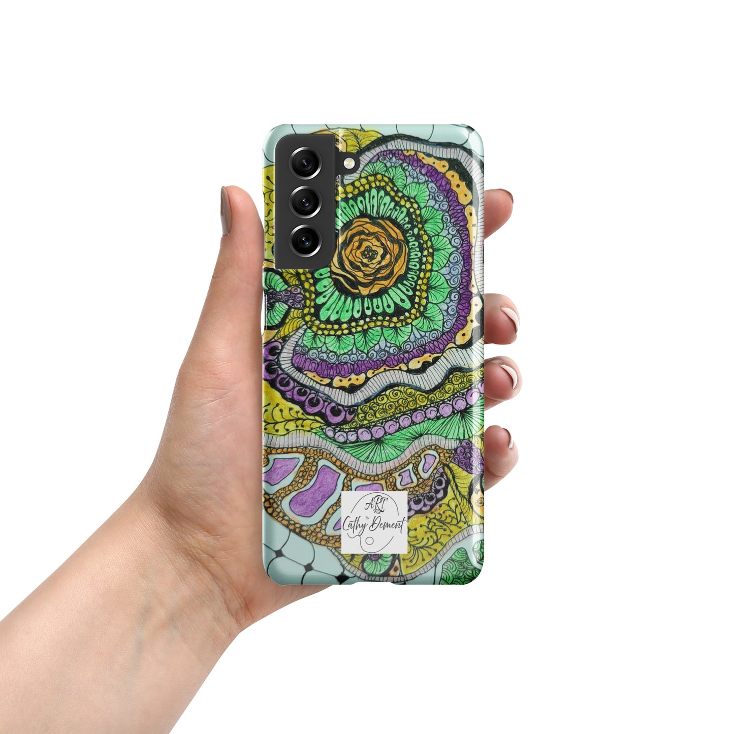 Snap Case for Samsung® Phones - Zen Floral Bliss - Colorful Zentangle Artwork Design