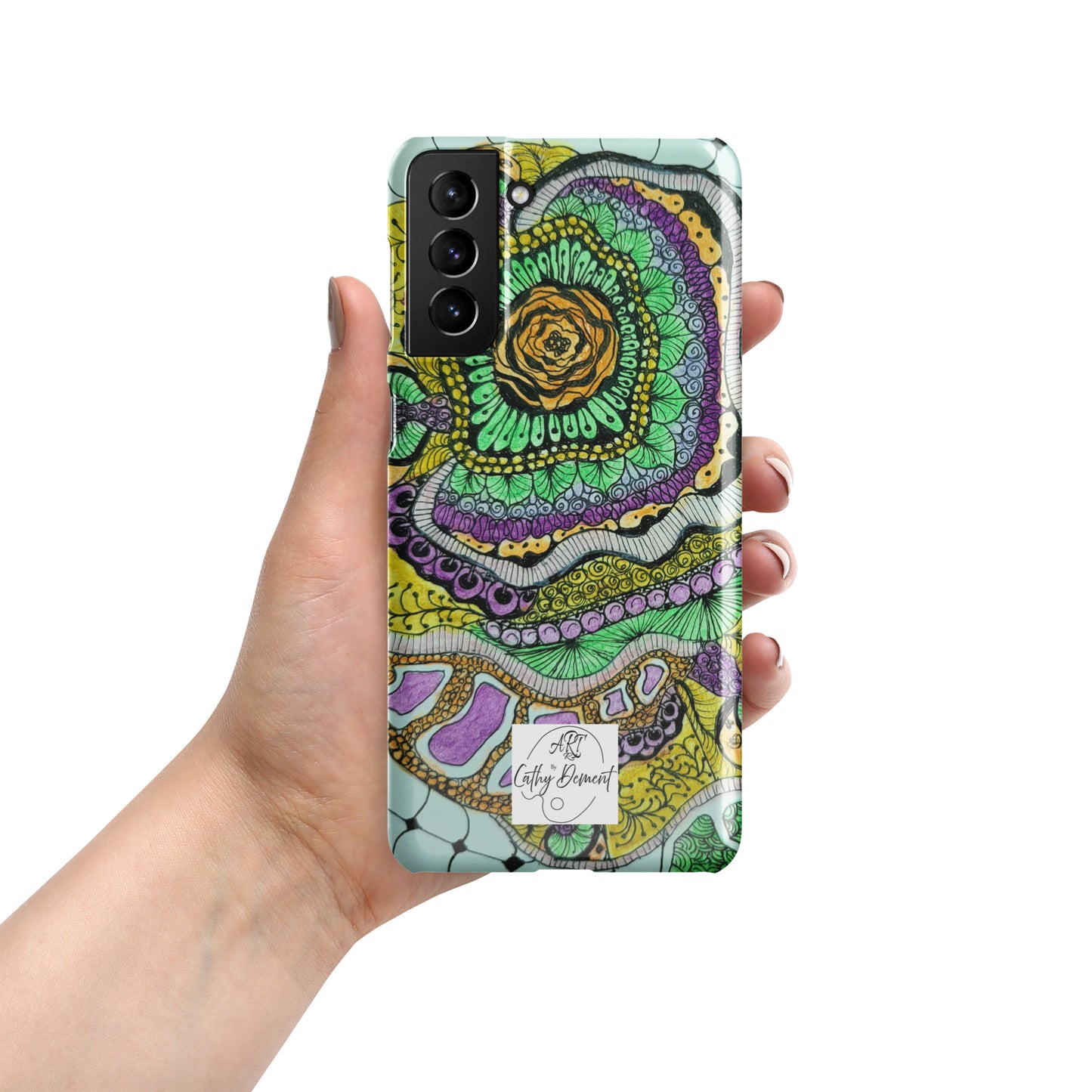 Snap Case for Samsung® Phones - Zen Floral Bliss - Colorful Zentangle Artwork Design