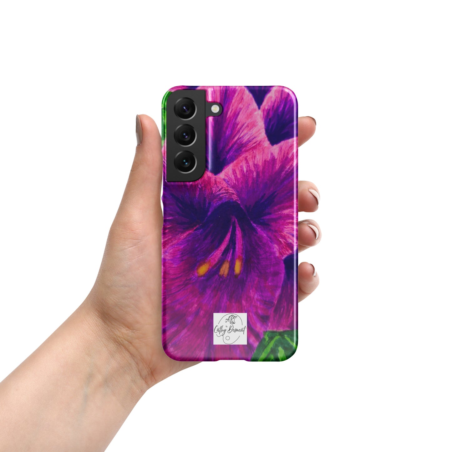 Snap case for Samsung® - Royal Reverie: Purple Gladiola, Floral Artwork Design