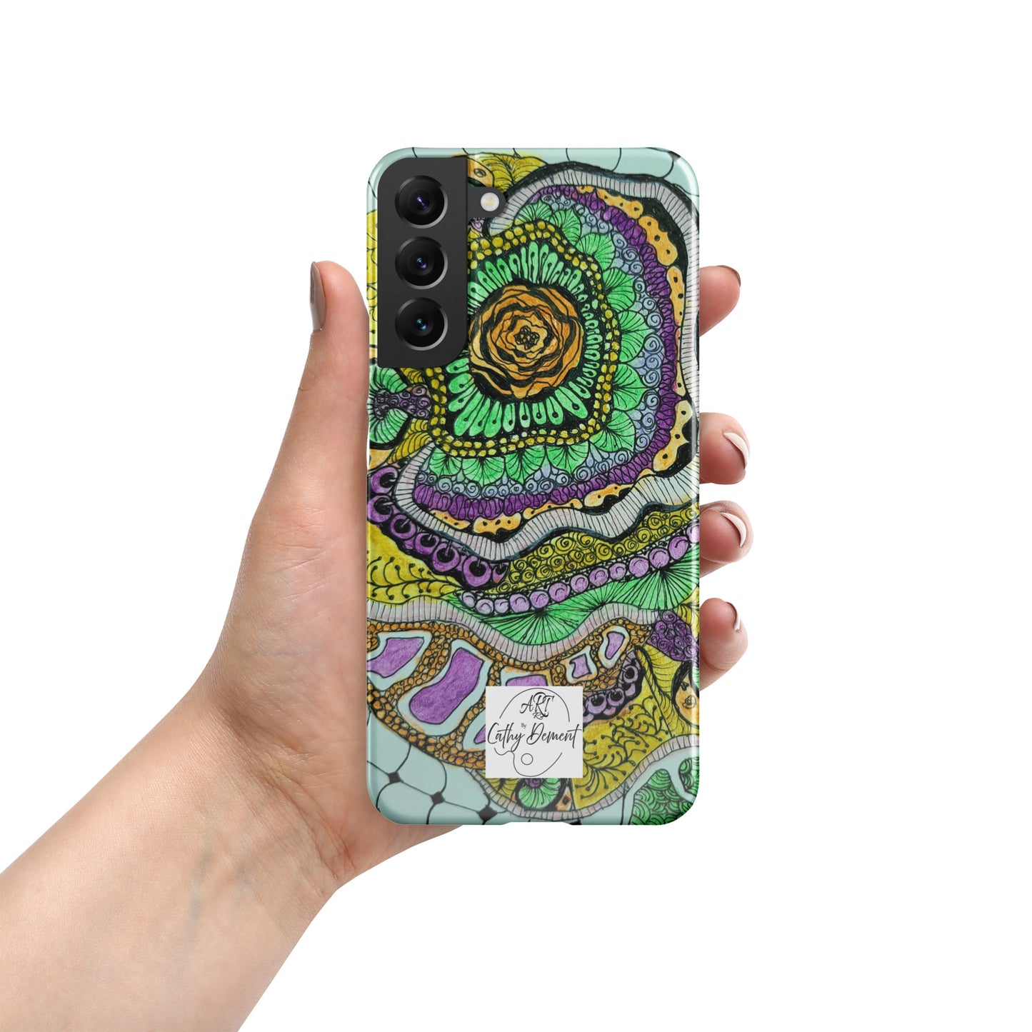 Snap Case for Samsung® Phones - Zen Floral Bliss - Colorful Zentangle Artwork Design